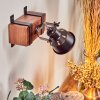 Safari Muurlamp Donkerbruin, Zwart, 1-licht