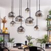 Koyoto Hanger - Glas Duidelijk, Rookkleurig, 8-lichts