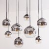 Koyoto Hanger - Glas Duidelijk, Rookkleurig, 8-lichts