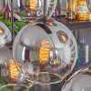 Koyoto Hanger - Glas Duidelijk, Rookkleurig, 6-lichts
