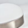 Hutton Muurlamp LED Nikkel mat, 1-licht