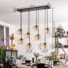 Apedo Hanger - Glas Amber, Duidelijk, 8-lichts
