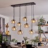 Apedo Hanger - Glas Amber, Duidelijk, 8-lichts