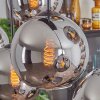 Koyoto Hanger - Glas Chroom, Rookkleurig, 6-lichts