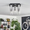 Caimitte Plafondlamp Zwart, 5-lichts