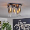 Caimitte Plafondlamp Zwart, 5-lichts