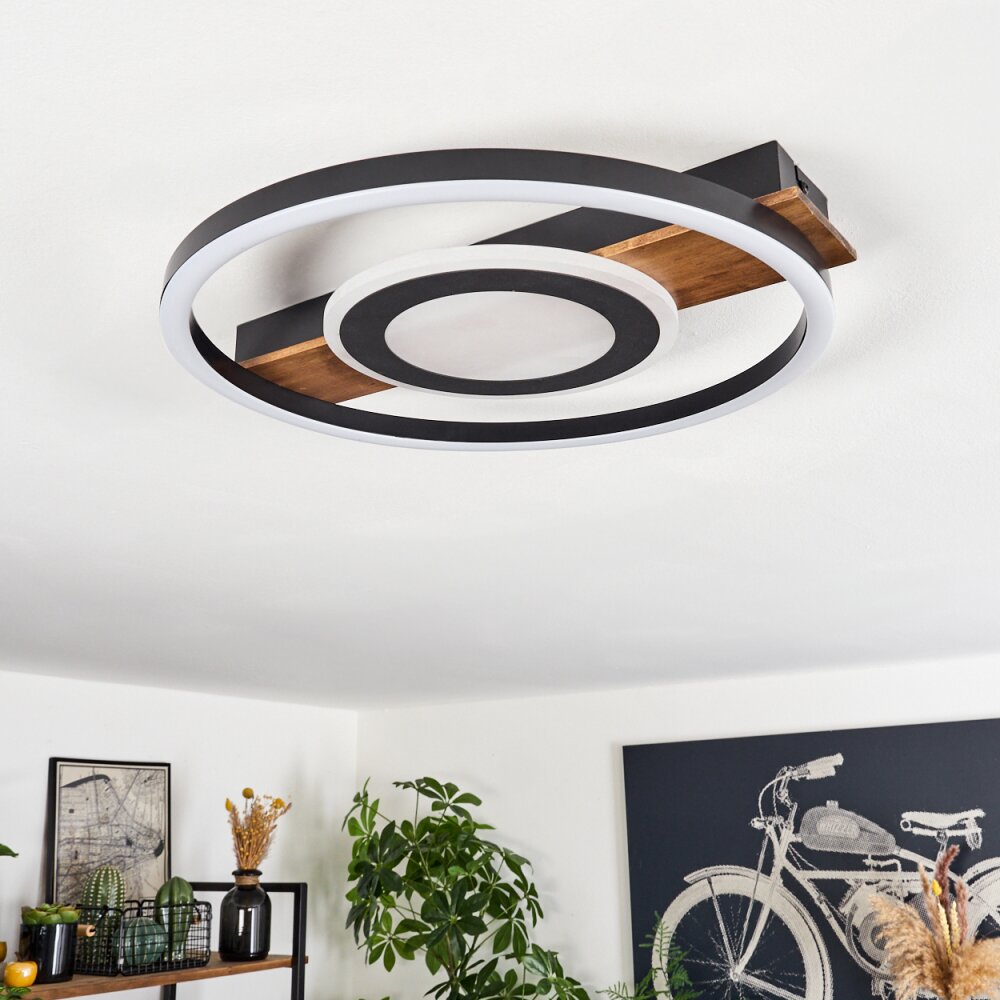 Taboneira Plafondlamp LED Zwart, 1-licht