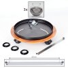 Koyoto Plafondlamp - Glas Natuurlijke kleuren, Zwart, 3-lichts