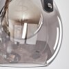 Hocker Hanglamp Natuurlijke kleuren, Zwart, 4-lichts