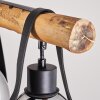 Hocker Hanglamp Natuurlijke kleuren, Zwart, 4-lichts