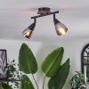 Leteque Plafondlamp Natuurlijke kleuren, Zwart, 2-lichts