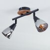 Leteque Plafondlamp Natuurlijke kleuren, Zwart, 2-lichts