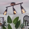 Leteque Plafondlamp Natuurlijke kleuren, Zwart, 3-lichts