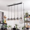 Apedo Hanger - Glas Duidelijk, Rookkleurig, 5-lichts
