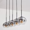 Apedo Hanger - Glas Duidelijk, Rookkleurig, 5-lichts
