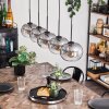 Apedo Hanger - Glas Duidelijk, Rookkleurig, 5-lichts