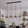 Apedo Hanger - Glas Duidelijk, Rookkleurig, 4-lichts