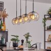 Apedo Hanger - Glas Amber, Duidelijk, 4-lichts