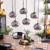Apedo Hanger - Glas Rookkleurig, 6-lichts