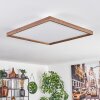 Longvic Plafondpaneel LED Bruin, houtlook, Zwart, 1-licht Longvic Plafondpaneel LED Bruin, houtlook, Zwart, 1-licht