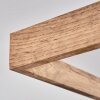 Longvic Plafondpaneel LED Bruin, houtlook, Zwart, 1-licht