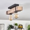 Montgomery Plafondlamp Natuurlijke kleuren, Zwart, 2-lichts