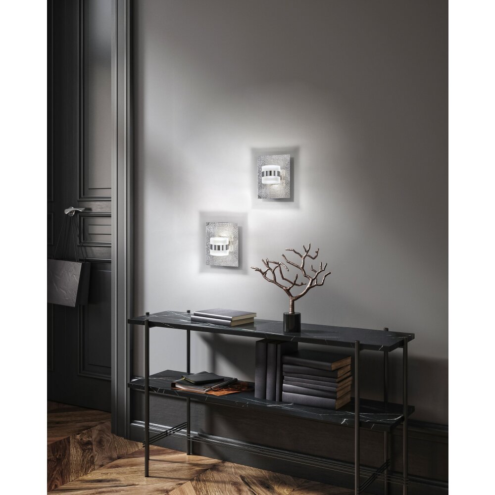 Fischer & Honsel Zuma Muurlamp LED Nikkel mat, 1-licht main product photo