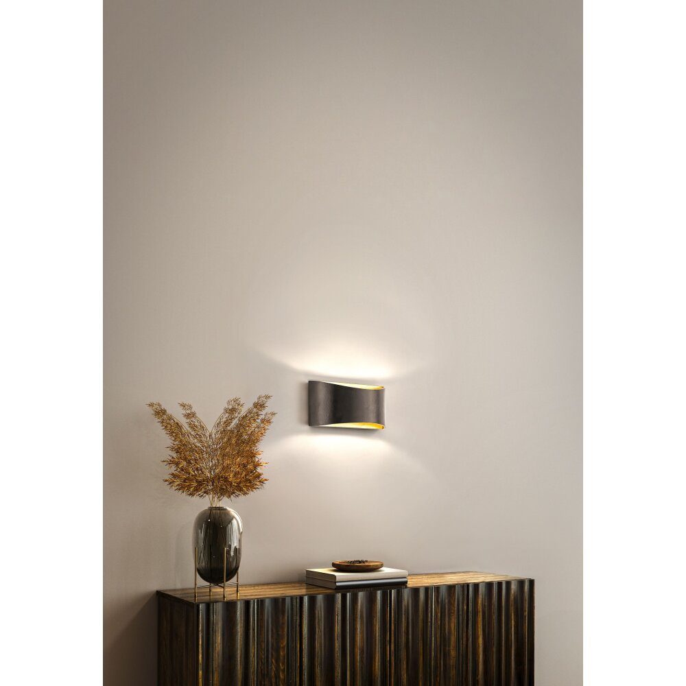 Fischer & Honsel Arles Muurlamp LED Zwart, 2-lichts main product photo