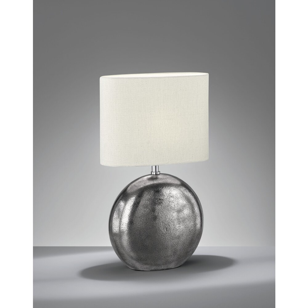 Fischer & Honsel Chambery Tafellamp Nikkel mat, 1-licht main product photo