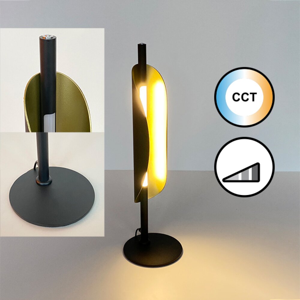 Fischer & Honsel Skal Tafellamp LED Zwart, 1-licht main product photo