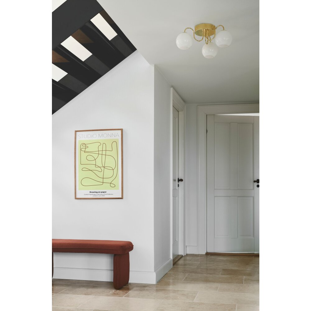 Nordlux FRANCA Plafondlamp Messing, 3-lichts main product photo