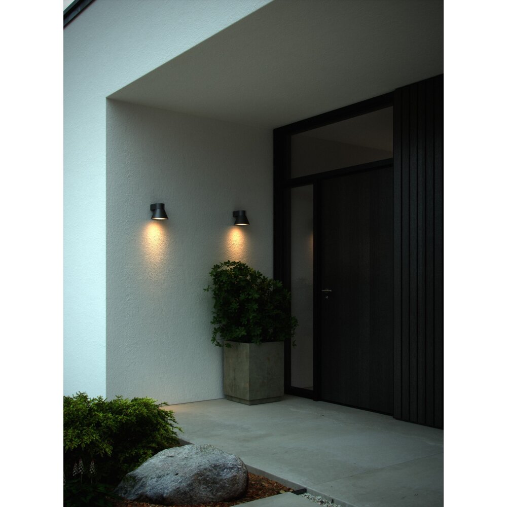 Nordlux KYKLOP Buiten muurverlichting Zwart, 1-licht main product photo