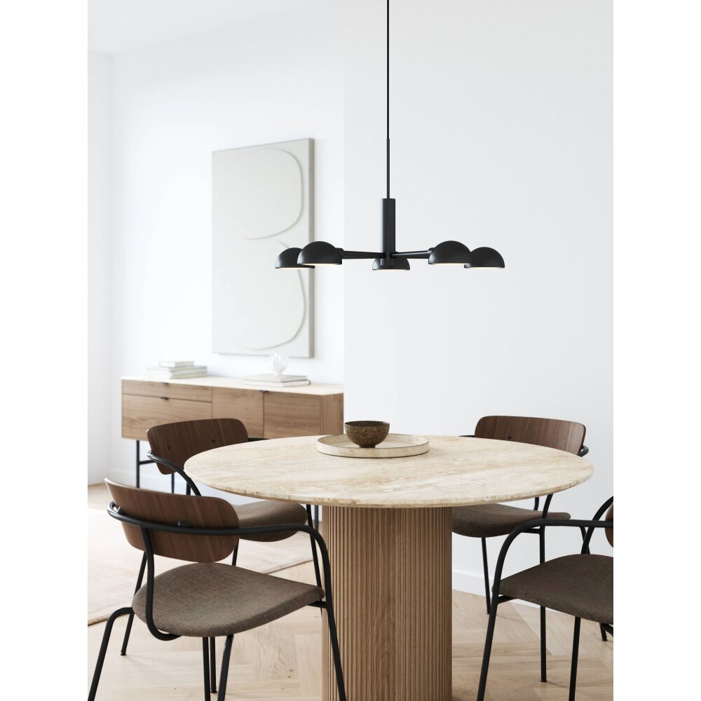 Design For The People by Nordlux NOMI Hanglamp Zwart, 5-lichts main product photo