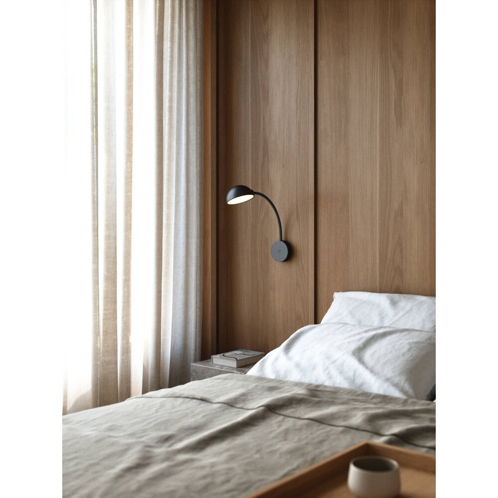 Design For The People by Nordlux NOMI Muurlamp Zwart, 1-licht main product photo