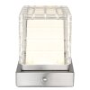 Globo LUNKI Tafellamp LED Nikkel mat, 1-licht