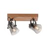 Leuchten-Direkt GREEN LANGSTRÖM Plafondlamp Natuurlijke kleuren, Zwart, 2-lichts
