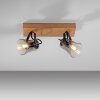 Leuchten-Direkt GREEN LANGSTRÖM Plafondlamp Natuurlijke kleuren, Zwart, 2-lichts