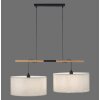JUST LIGHT GERDA SOFIE Hanglamp Natuurlijke kleuren, Zwart, 2-lichts