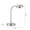 Paul Neuhaus HENSKO Tafellamp LED Zilver, 1-licht