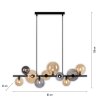 Paul Neuhaus POPSICLE Hanglamp LED Zwart, 10-lichts