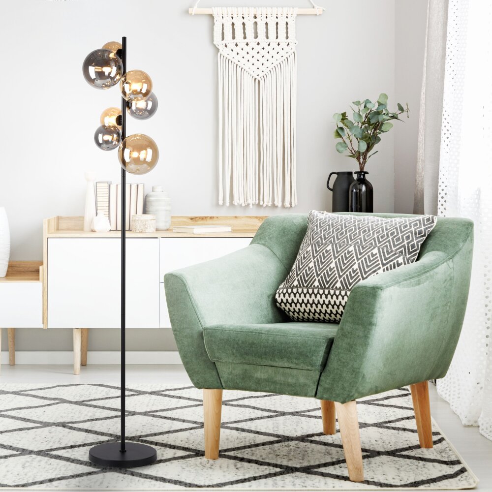 Paul Neuhaus POPSICLE Staande lamp LED Zwart, 7-lichts