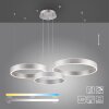 Paul Neuhaus SCULLI Hanglamp LED Zilver, 2-lichts