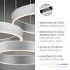 Paul Neuhaus SCULLI Hanglamp LED Zilver, 2-lichts