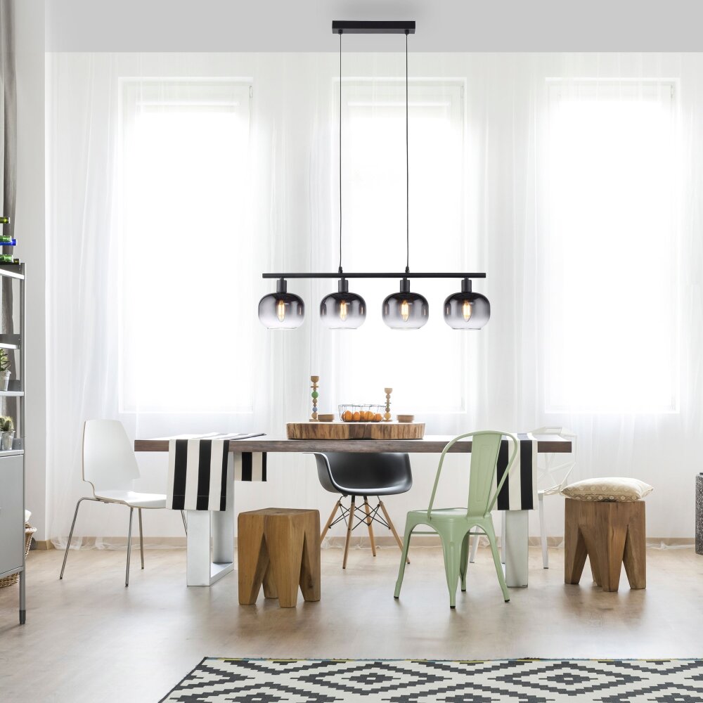 Leuchten-Direkt ZEA Hanglamp Zwart, 4-lichts main product photo