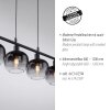 Leuchten-Direkt ZEA Hanglamp Zwart, 4-lichts
