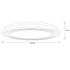 Brilliant Kobana Plafondlamp LED Wit, 1-licht, Afstandsbediening