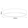 Brilliant Slimline Plafondlamp LED Wit, 1-licht, Afstandsbediening