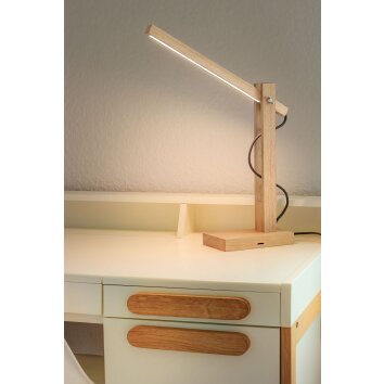 Anga Tafellamp LED Chroom, Natuurlijke kleuren, 1-licht