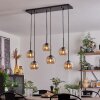 Koyoto Hanger - Glas Amber, Duidelijk, 6-lichts