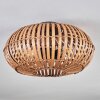 Oravi Plafondlamp Donkerbruin, Natuurlijke kleuren, Zwart, 3-lichts